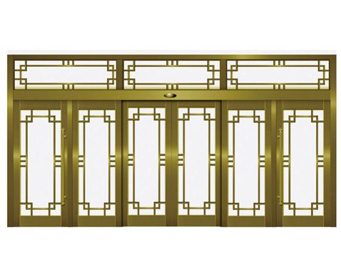 玻璃銅門yb-015